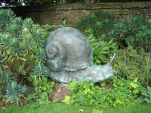 large snail sculpture