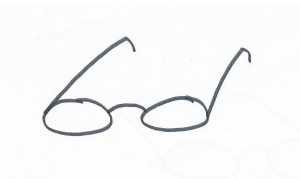 drawing of spectacles